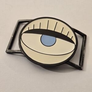 Callidae Equestrian Heritage Brand Eye Belt Buckle double side clip on snap on